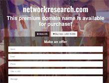 Tablet Screenshot of networkresearch.com